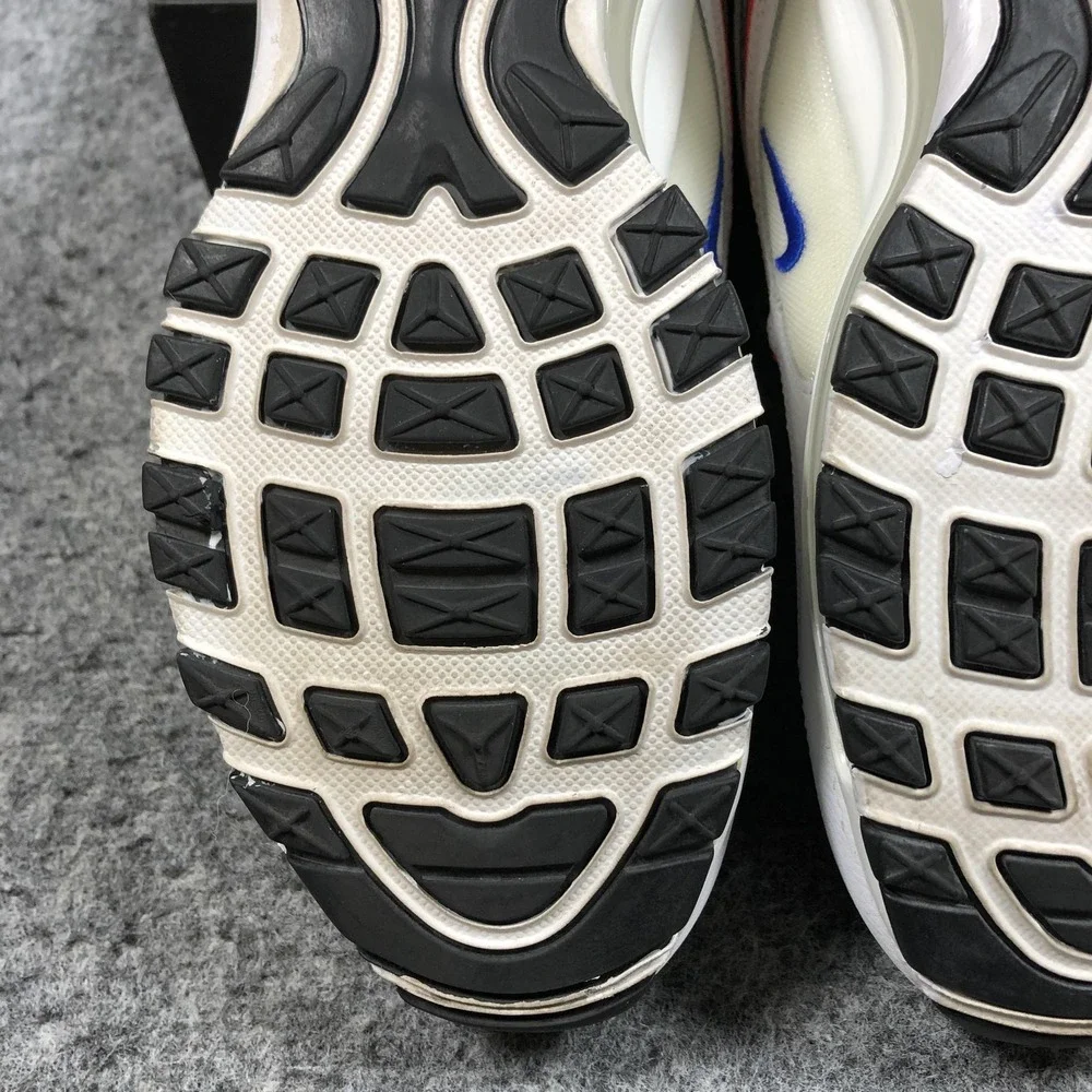 Nike Air Max 97 Shoes Womens 8.5 White Silver Mesh Running Sneakers CZ6087-101